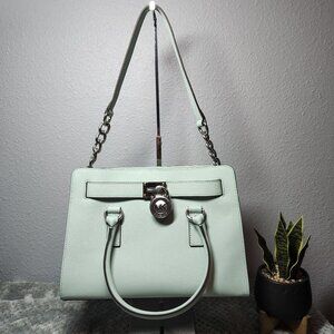 Auth. Michael Kors Hamilton East West Celadon w/ Silver Hardware - PRICE IS FIRM